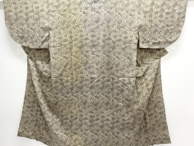 JAPANESE KIMONO / ANTIQUE JUBAN / SILK / KINSHA / KIKU